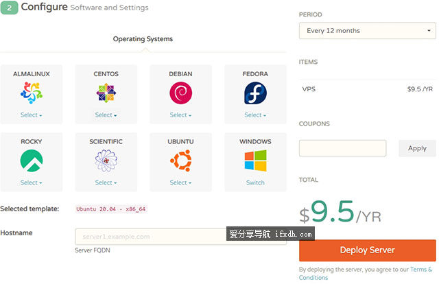 Cloudcone圣诞节特惠:年付VPS低至9.5美元